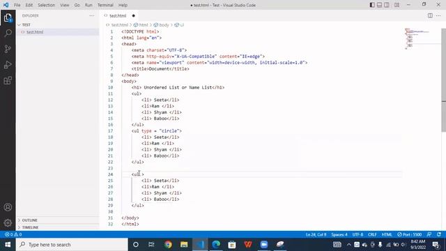 #05 List in HTML || Ordered list || Unordered List || Description List || (ul, ol, dl, dt, dl) HTML смотреть онлайн