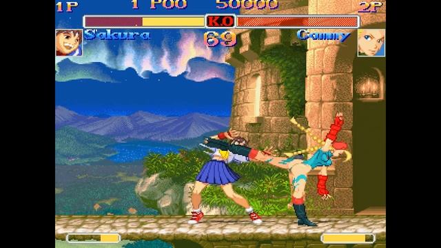 Super Street Fighter 2 Turbo POTS Edition MUGEN Playthrough with Sakura (1080p/60fps) смотреть онлайн