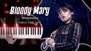 Lady Gaga - Bloody Mary (SPEED UP + HARD) - Wednesday Piano Cover