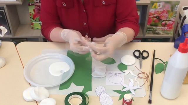 Мастер класс «Розы из ватных дисков» смотреть онлайн