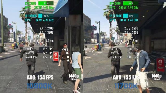 Intel Core i9-10900K vs Intel Core i7-11700K — Test in 10 Games! [1080p, 1440p] смотреть онлайн