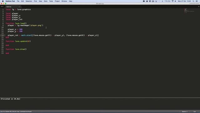 LÖVE (Love2d) 0.9.0 Requests #2 - Player Rotation смотреть онлайн