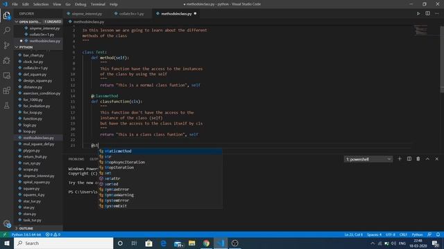 classmethod vs staticmethod vs plain смотреть онлайн