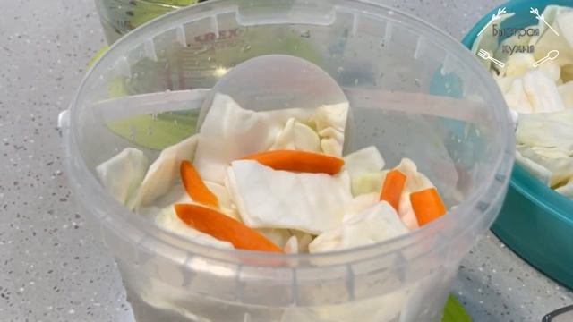 Маринованная капуста пилюска - быстрого приготовления. Пелюстка. смотреть онлайн