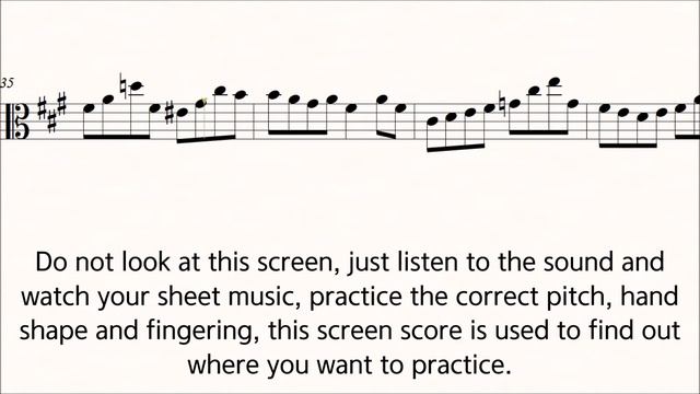 Bach Viola Partita No.3 Bouree ♩=70 Slow Practice Play Along Piano смотреть онлайн