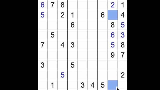 Sudoku solution – New York Times 2 November 2023 Hard level смотреть онлайн