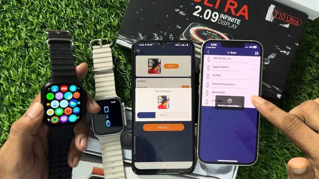 T800 Ultra smartwatch | best ultra watch 699rs only | how to add t800 ultra apple logo??? смотреть онлайн