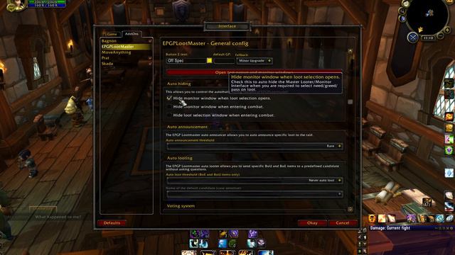 EPGP Lootmaster Settings смотреть онлайн
