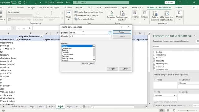 11. Excel Avanzado: Tablas dinámicas 4/4 смотреть онлайн