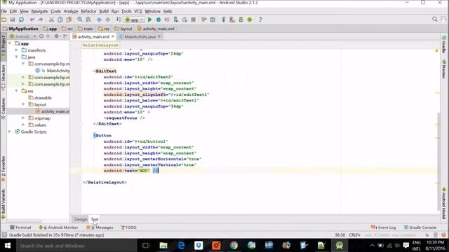 Android Studio First App for Beginners Step by Step tutorial in HINDI смотреть онлайн