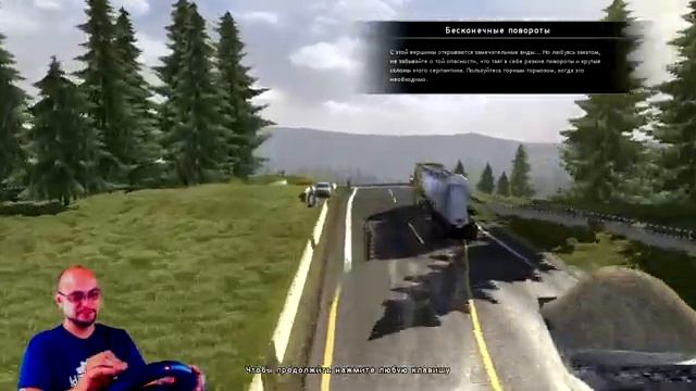 Восстанавливаю навык вождения грузовика в Scania Truck Driving Simulator смотреть онлайн