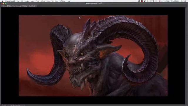 Digital Painting Tutorial 19-Demon Head Study смотреть онлайн