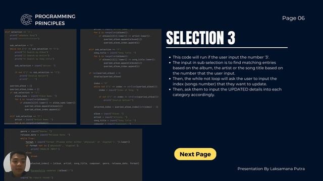 CSC 1024 PROGRAMMING PRINCIPLES 22055339 LAKSAMANA PUTRA смотреть онлайн