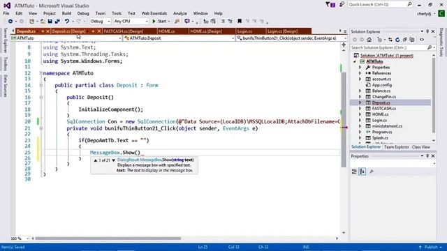 ATM Management System Using C#.Net смотреть онлайн