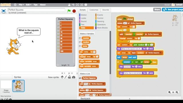 Coding an App: Perfect Squares and Square Roots смотреть онлайн