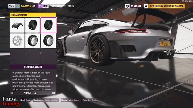 Forza Horizon 5 - 2018 Porsche 911 GT2 RS All Tunings + Drive