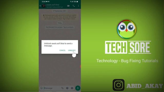 You Blocked This Contact Tap to unblock In WhatsApp смотреть онлайн