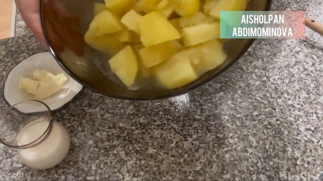 Ең оңай пюре жасау. Картофель пюре. Дәмді пюре. Гаринир смотреть онлайн