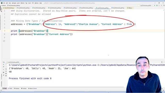 Python Lesson 6 part c - Dictionaries and Sets смотреть онлайн