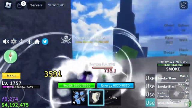 Blox Fruits Update 17.3: Smoke Fruit Showcase смотреть онлайн