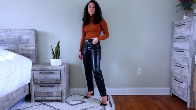11 Ways To Style Leather Pants | Ft. Aritzia Melina Pants
