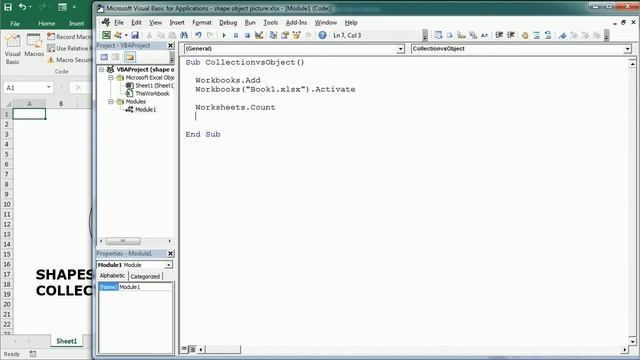 Excel VBA Objects: Object vs Collection смотреть онлайн