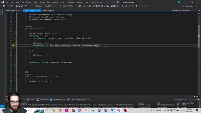 Photon Fusion Multiplayer Tic-Tac-Toe Full Game Loop C# Tutorial смотреть онлайн