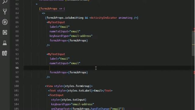 Formik React Native | Custome StyleInput Component смотреть онлайн