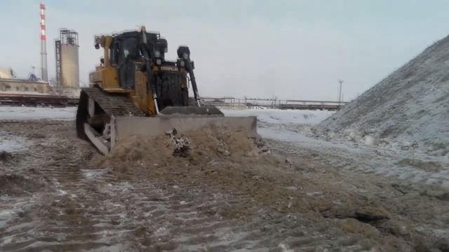 Бульдозер CAT D6R LGP. Ширина траков - 914мм