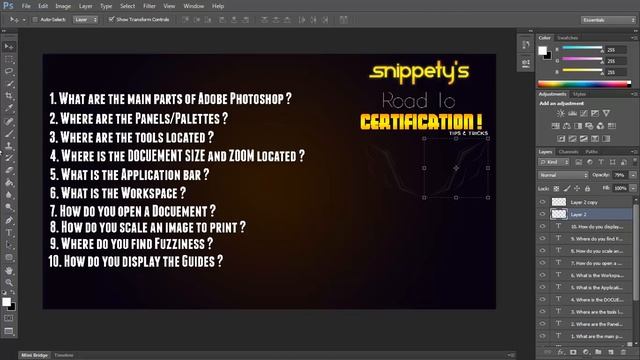 Photoshop Certification: First 10 Questions смотреть онлайн
