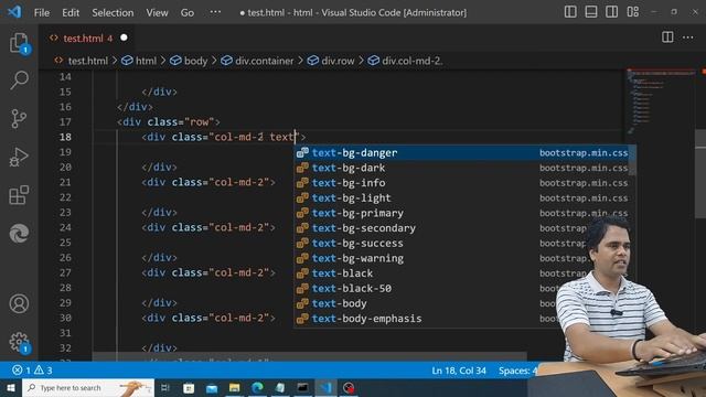 #4| Background and Foreground Color | Helper Classes | Bootstrap Tutorial in Hindi смотреть онлайн