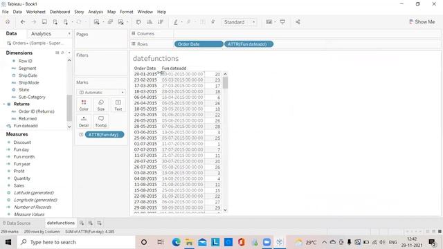 Date Functions in Tableau смотреть онлайн