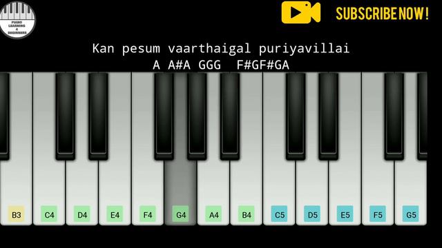 Kan Pesum Varthaigal Piano 🎹 Notes - 7G Rainbow Colony | Yuvan Shankar Raja | #100thVideo смотреть онлайн