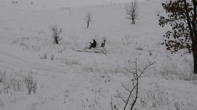 Аэросани. Тяжелый снег -1, на подъем. смотреть онлайн
