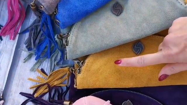 Кроссбоди из натуральной замши смотреть онлайн