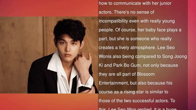 Lee Seo Won Talks About Working With Ha Ji Won And Being Compared To Song Joong Ki And Park Bo Gum смотреть онлайн