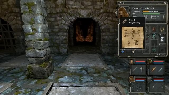 Legend of Grimrock 2 - Opening the Storage door (Archives dungeon section) смотреть онлайн