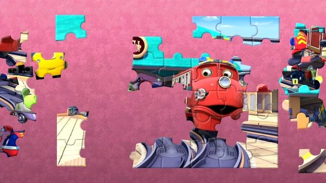 Пазл Чаггингтон. Весёлый паровозик Уилсон Wilson. Puzzle Chuggington Merry train Video Game