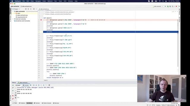 Price, Date and IBAN Data Extraction with Python смотреть онлайн