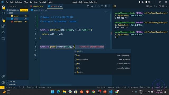 Types in TypeScript in Hindi - Zero to Advance - Episode 2 смотреть онлайн