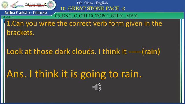 8th Class_English_The Great Stone Face-II_Reading Comprehension смотреть онлайн