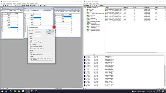[INC363] Demonstration of the real-time interface between Modbus simulator and OPC server смотреть онлайн