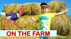 Обучающее видео Брозаврики на ферме изучают и кормят животных. Видео для детей на английском языке