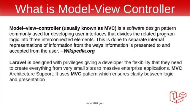 05 Laravel 8 Model View Controller MVC смотреть онлайн