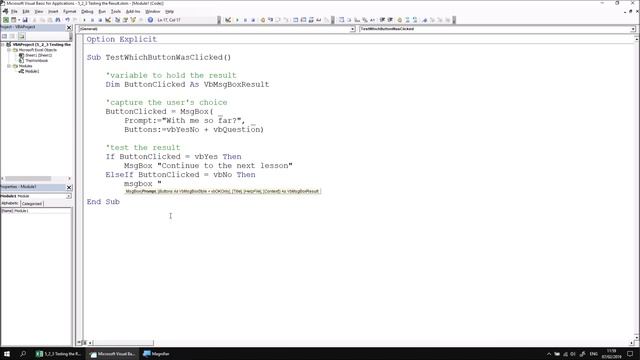 Excel VBA Online Course - 5.2.3 Testing the Result смотреть онлайн