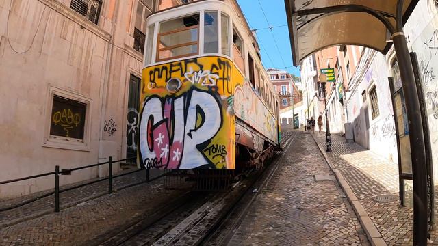 Lisbon, Portugal Walking Tour (4k Ultra HD 60fps). Lisbon Walking Online City Tour. смотреть онлайн