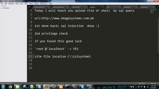 Shell or file upload By sql injection (sql query) смотреть онлайн