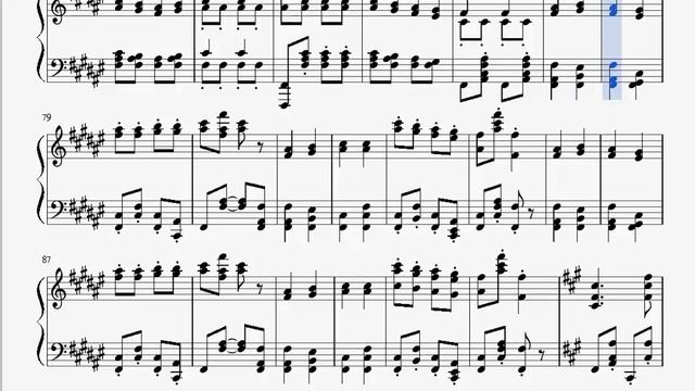 『ブラームス：ハンガリー舞曲 第５番』（Brahms, Hungarian Dance No.5）（ピアノ楽譜） смотреть онлайн