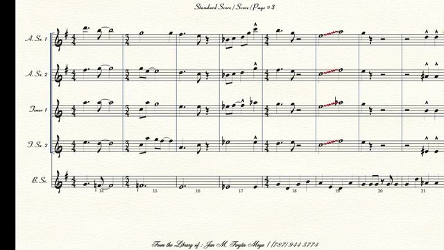 Happy Birthday - Sax Quintet - SCORE (Downloable parts on Description) смотреть онлайн