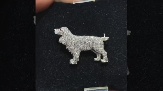 Platinum Edwardian 2.00ct. T.W. Diamond "Dog" Antique Pin/Brooch смотреть онлайн